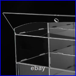 0.2in. 4 Tier Acrylic Display Case Pastry Collectibles Case Showcase Countertop