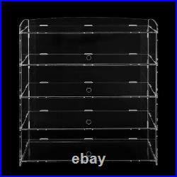 0.2in. 4 Tier Acrylic Display Case Pastry Collectibles Case Showcase Countertop