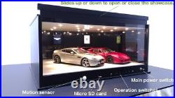 1 18 Showroom(dual monitor) (motion sensor) Mini Car Diorama Display Showcase