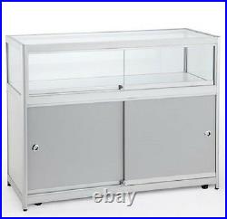 1/3 Glass Ali Showcase Counter Cabinet Lights Display Retail Shop Fitting + Lock