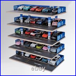 1/32 Diecast Model Car Display Case Protection Showcase Parking Lot Scene