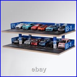 1/32 Model Car Display Case Protection Showcase Decorative Parking Lot Scene