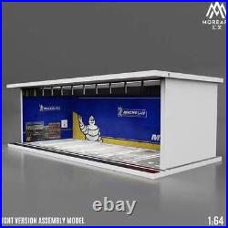 1/64 Michelin Showcase Led Lighting Mini Car Display Assembly Type