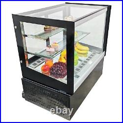 10.59 ft3 Desktop Refrigerated Cake Showcase Bakery Display Cainet Rear Door220V