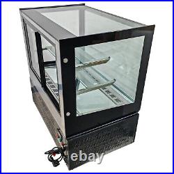 10.59 ft3 Desktop Refrigerated Cake Showcase Bakery Display Cainet Rear Door220V