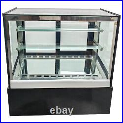 10.59 ft3 Desktop Refrigerated Cake Showcase Bakery Display Cainet Rear Door220V