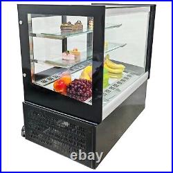 10.59 ft3 Desktop Refrigerated Cake Showcase Bakery Display Cainet Rear Door220V