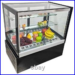 10.59 ft3 Desktop Refrigerated Cake Showcase Bakery Display Cainet Rear Door220V