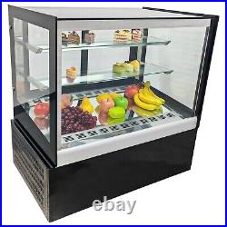 10.59 ft3 Desktop Refrigerated Cake Showcase Bakery Display Cainet Rear Door220V