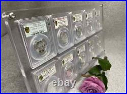 10 Grids Crystal Acrylic Display Frame Show Case Storage Box For NGC/PCGS Holder