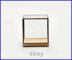 10¹² Terra Showcase 100 Oak, Glass & Copper Ornament Display Case Box