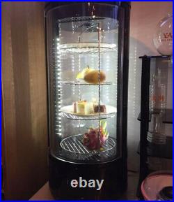 110V Four layers Refrigerated Cake Showcase Commercial Display Case Cabinet72L