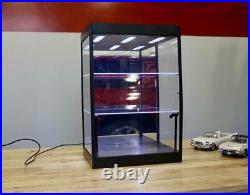 118 Scale 3 Shelf Diecast Display Case w LED Lights Car Showcase 3181865