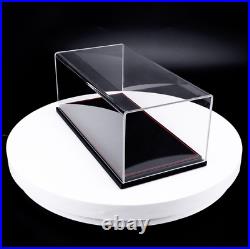118 Scale Model Car Acrylic Display Show Case + Leather / Carbon Fiber Base
