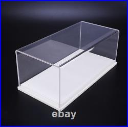 118 Scale Model Car Acrylic Display Show Case + Leather / Carbon Fiber Base