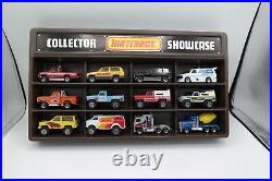 12 Vintage Matchbox Trucks Collector Showcase Display Case 4x4 Vans Xmas Gift