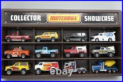 12 Vintage Matchbox Trucks Collector Showcase Display Case 4x4 Vans Xmas Gift