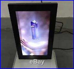 14 inch transparent LCD display cabinet, transparent display box for showcase