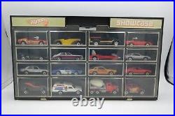 16 Vintage Hot Wheels Cars Trucks Showcase Christmas Gift Set 80's Display Case