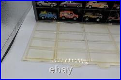 16 Vintage Hot Wheels Cars Trucks Showcase Christmas Gift Set 80's Display Case