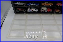 16 Vintage Hot Wheels Cars Trucks Showcase Christmas Gift Set 80's Display Case