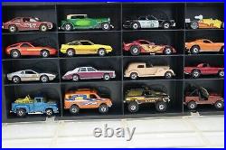 16 Vintage Hot Wheels Cars Trucks Showcase Christmas Gift Set 80's Display Case