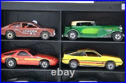 16 Vintage Hot Wheels Cars Trucks Showcase Christmas Gift Set 80's Display Case