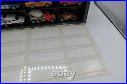 16 Vintage Hot Wheels Cars Trucks Showcase Christmas Gift Set 80's Display Case