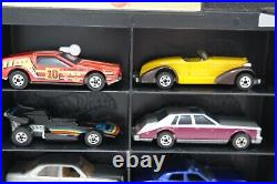 16 Vintage Hot Wheels Cars Trucks Showcase Christmas Gift Set 80's Display Case