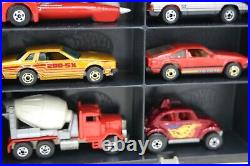 16 Vintage Hot Wheels Cars Trucks Showcase Christmas Gift Set 80's Display Case