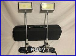 2-Pack 12 Watt LED Spotlight for Trade Show Displays with Hard Travel Case