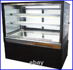 220V 35in Glass Refrigerated Cake Showcase Bakery Display Case Cabinet Back Door