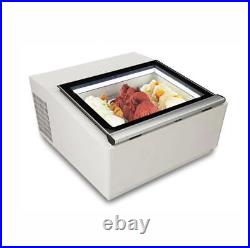 220V Commercial Ice Cream Refrigerated Display Showcase Freezer Countertop
