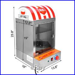 220V Hot Dog Steamer Machine Cooker Commercial Electric Warmer Display Showcase