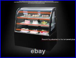 220V Refrigerated Display Case Commercial Pie Cake Showcase Cabinet 3 Layers