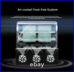 220V Refrigerated Display Case Commercial Pie Cake Showcase Cabinet 3 Layers