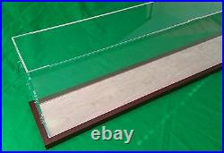 27 x5 x10 Acrylic Display Case Showcase for Ocean Liner Cruise Ships wooden base