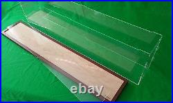 27 x5 x10 Acrylic Display Case Showcase for Ocean Liner Cruise Ships wooden base