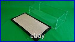 27L x 12.5W x 13.5H Acrylic Display Case Table Top Case Showcase Black Frame