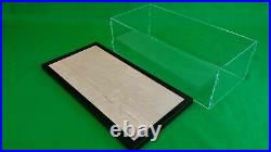 27L x 12.5W x 13.5H Acrylic Display Case Table Top Case Showcase Black Frame