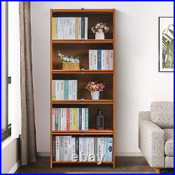 28 Bamboo MAGNETIC FLIP-UP DOOR Bookshelf Utility Organizer Display Showcase