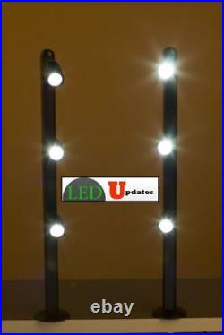 2x Retail display jewelry showcase LED pole light black FY-53 UL power supply