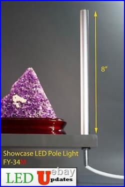 2x showcase LED pole light for Jewelry Watch Food Display FY-34M with UL power