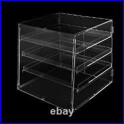 3-Tray Countertop Bakery Display Case Donut Hotel Store Showcase Cookie Pastry