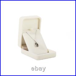 300x White Velvet Pendant Necklace Earrings Wedding Engagement Flocked Showcase