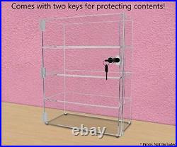 305Displays Acrylic Countertop Display Case 12 x 6 x 16 Locking Security Show