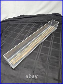 30x4x4 Plexiglass Display Case/Showcase For Model Trains With29.5 Of Track