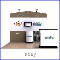 3M Custom Tension Fabric Trade Show Display Pop Up Stand Booth Back Wall