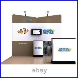 3M Tension Fabric Pop Up Trapezoidal Backdrop Wall Trade Show Display Booth