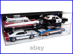 4 Car Acrylic Display Show Case 1/18 Scale Models Auto World AWDC026